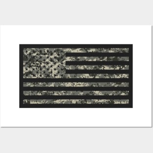 US Flag - Urban Camo Posters and Art